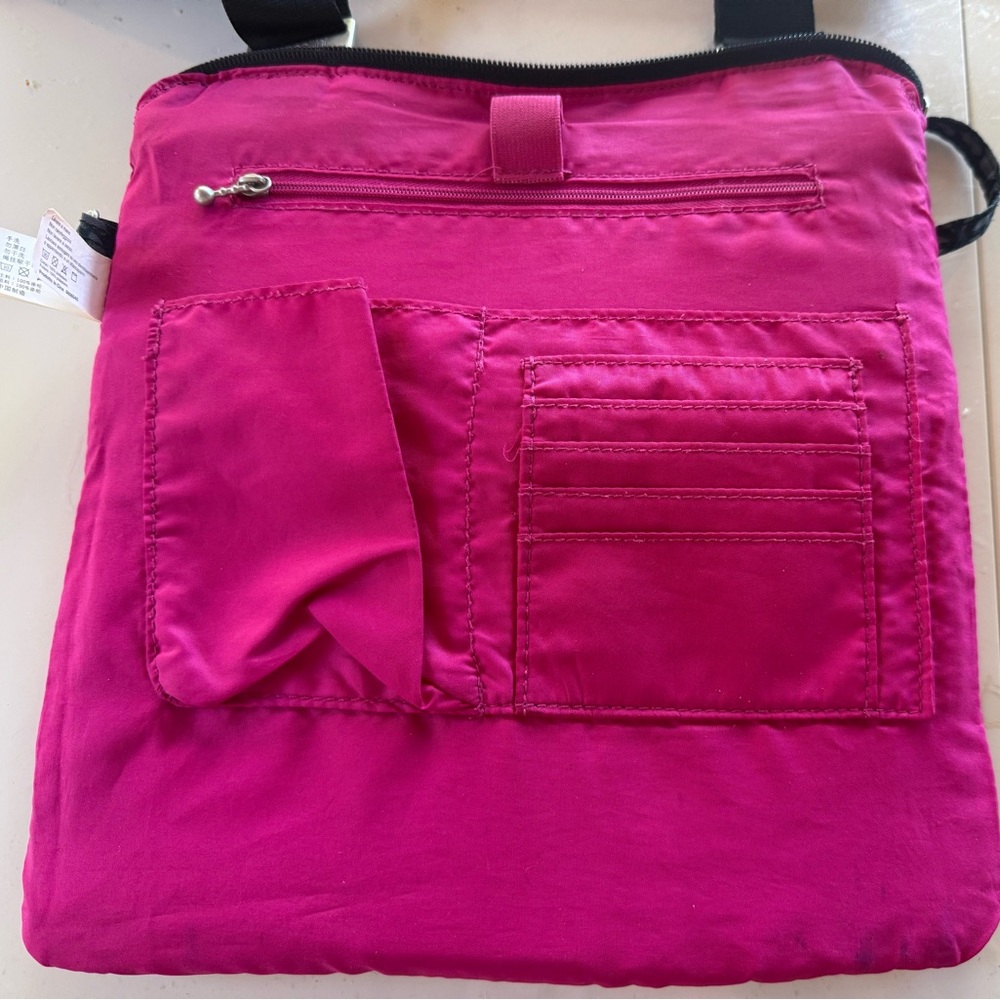 Baggallini Horizon Everyday Crossbody Bag Travel Organizer Black Print - Picture 8 of 15